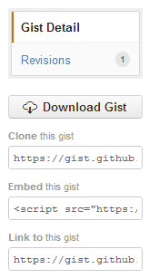 Information on embedding gist