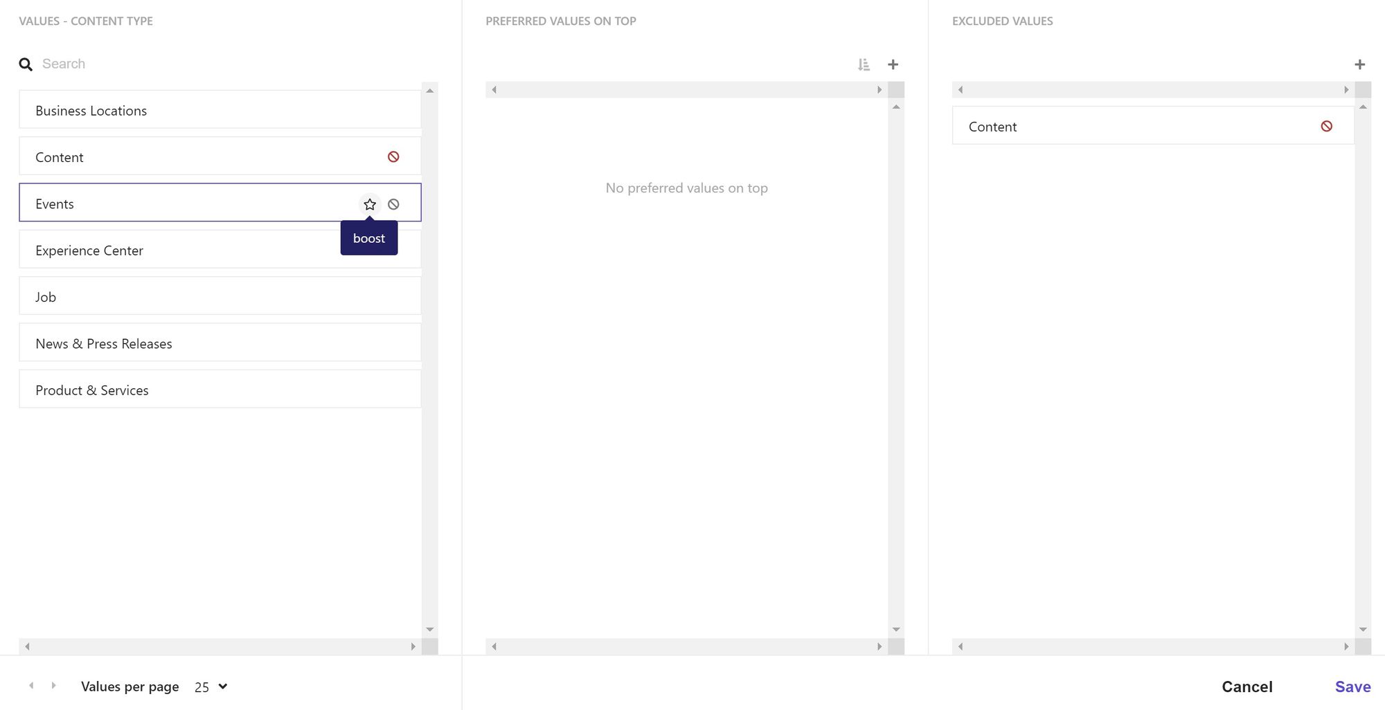 Fine-tune Sitecore Search Facets